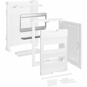 Щит встраиваемый LEGRAND Nedbox со скругленной дверью белой RAL 9010 2 рейки 24+4 модуля белый Щит встраиваемый LEGRAND Nedbox со скругленной дверью белой RAL 9010 2 рейки 24+4 модуля белый