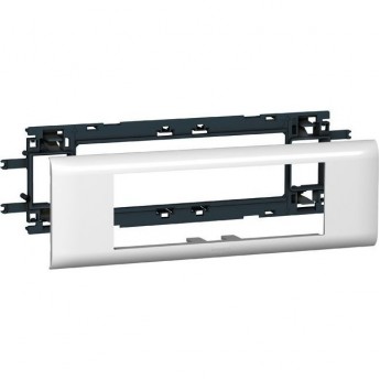 Суппорт LEGRAND Mosaic - для кабель-каналов DLP с шириной крышки 65 мм - 6 модулей, белый