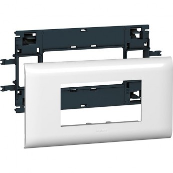 Суппорт LEGRAND Mosaic - для кабель-каналов DLP с шириной крышки 85 мм - 4 модуля, белый