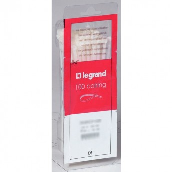 Монтажный хомут LEGRAND Colring для маркировки кабеля полиамид 6/6 ширина 2,4 мм длина 95 мм бесцветный