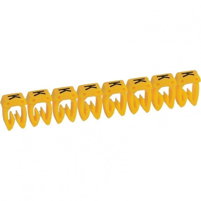 Маркер LEGRAND CAB 3 для кабеля 0,5-1,5 мм² заглавная буква K 038310