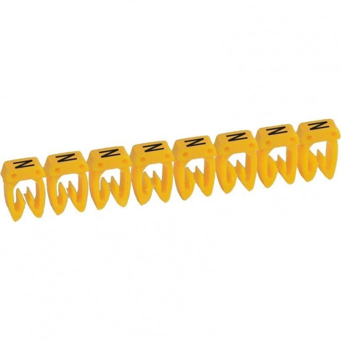 Маркер LEGRAND CAB 3 для кабеля 0,5-1,5 мм² заглавная буква N 038313