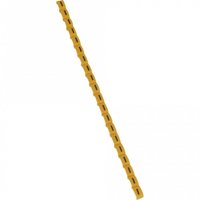 Маркер LEGRAND Duplix чёрная маркировка на желтом фоне заглавная буква I 038418