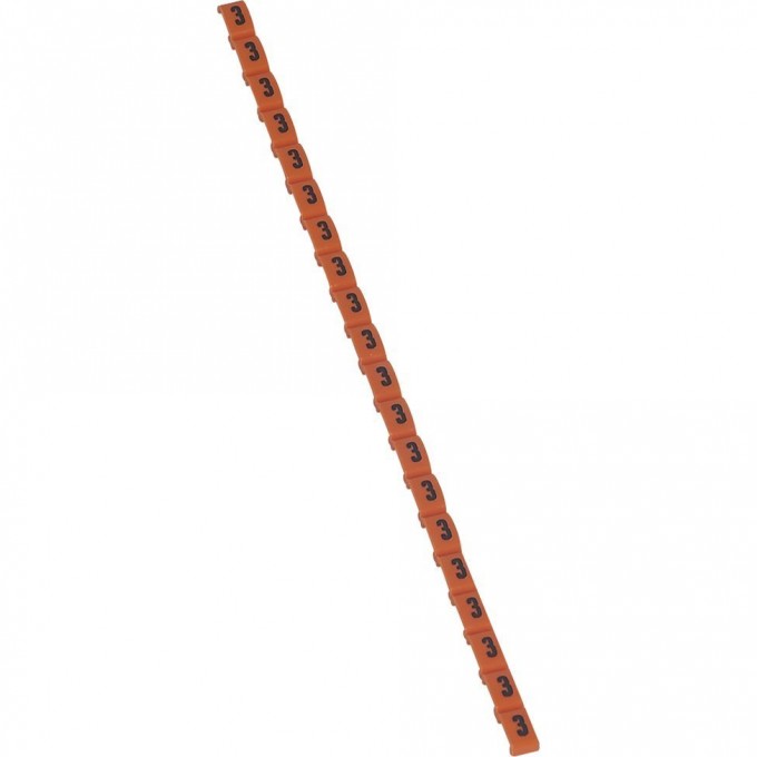 Маркер LEGRAND Duplix цветовая международная кодировка цифра 3 оранжевый 038403