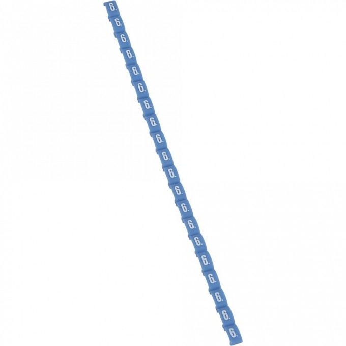 Маркер LEGRAND Duplix цветовая международная кодировка цифра 6 синий 038406