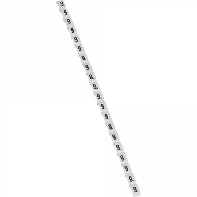 Маркер LEGRAND Duplix цветовая международная кодировка цифра 9 белый 038409