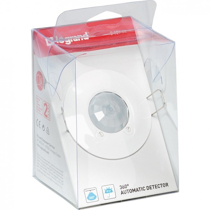 Датчик движения LEGRAND Lighting Management PIR потолочный 360° блистер 048944