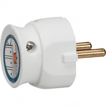 Вилка LEGRAND 2К серия Элиум 16 А ультраплоская пластик белый