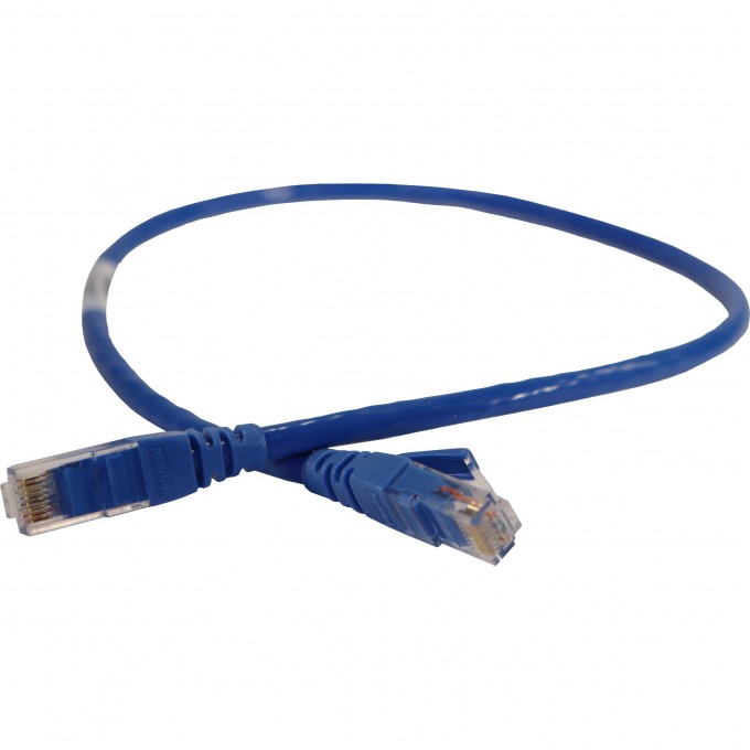 Шнур коммутационный LEGRAND RJ 45 категория 6 U/UTP PVC не экранированный 0,5 м голубой 051818