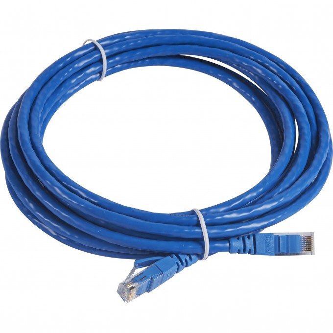 Шнур коммутационный LEGRAND RJ 45 категория 6 U/UTP PVC не экранированный 5 м голубой 051775