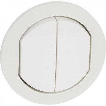 Лицевая панель LEGRAND Celiane для двойных переключателей Кат. № 2x0 670 01/31 IP 44 белый Лицевая панель LEGRAND Celiane для двойных переключателей Кат. № 2x0 670 01/31 IP 44 белый