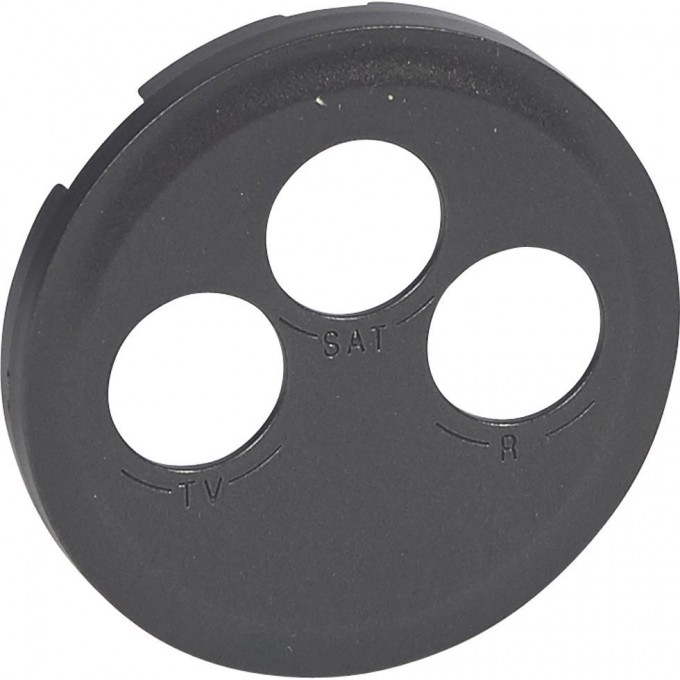 Лицевая панель LEGRAND Celiane TV-FM-SAT розетки Кат. № 0 673 88 графит 067985