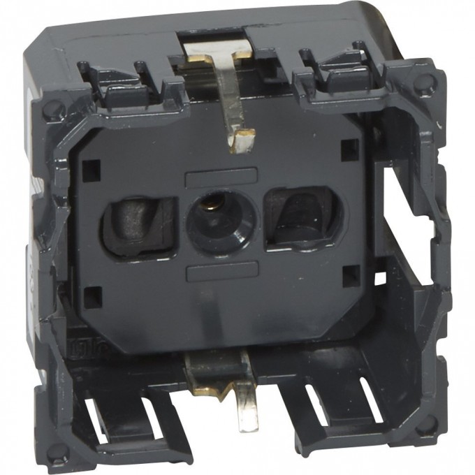 Розетка LEGRAND силовая 2К+З немецкий стандарт с безвинтовыми зажимами Программа Celiane 16 A 230 В белый 067153