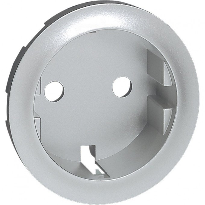 Лицевая панель LEGRAND Celiane розетка 2К+З немецкого стандарта Кат. № 0 671 53/61 титан 068431