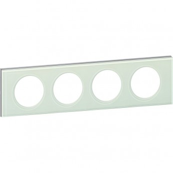 Рамка LEGRAND Celiane 4 поста смальта белая глина Рамка LEGRAND Celiane 4 поста смальта белая глина
