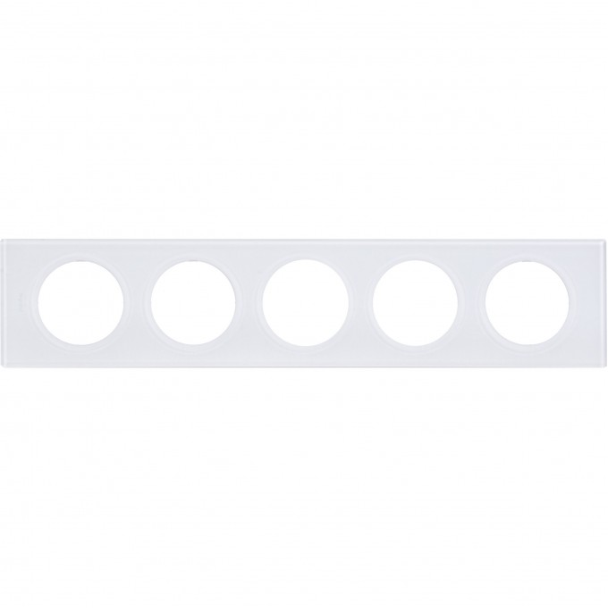 Рамка LEGRAND Celiane 5 постов смальта белая глина 069320