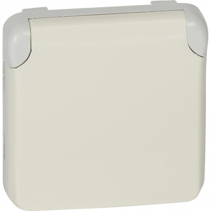 Розетка LEGRAND 2К+З безвинт. зажимы немецкий стандарт Программа Plexo белый 16 A 250 В белый 069640