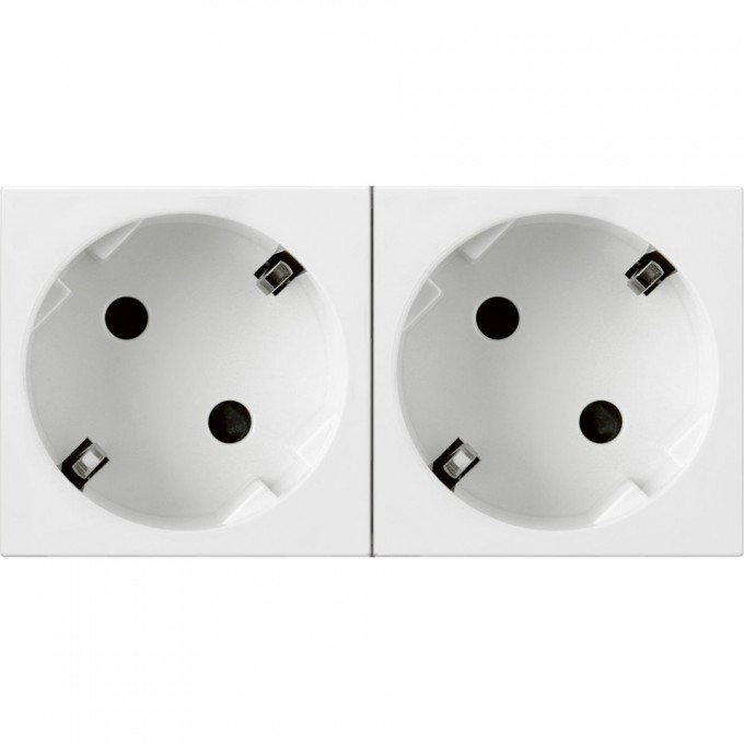 Розетка LEGRAND 2 x 2К+3 под углом 45° Программа Mosaic стандартная белая 077252