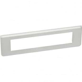 Рамка LEGRAND пластиковая Mosaic 10 модулей Алюминий