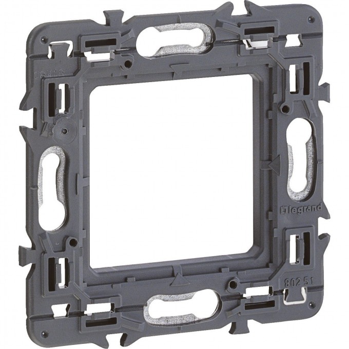 Суппорт LEGRAND монтаж на винтах Программа Batibox разделяемый 1 -местный 2 модуля белый 080251