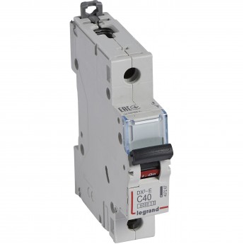Автоматический выключатель LEGRAND DX³-E 6000 6 кА тип C 1П 230/400 В 40А 1 модуль белый