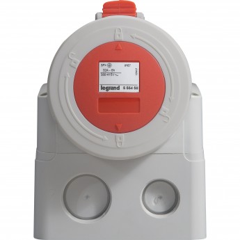 Розетка LEGRAND накладная P17 Tempra Pro IP 66/67 380/415 В 32 A 3К+З серый