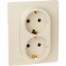 Розетка LEGRAND 2 x 2К+З немецкий стандарт 16 А 250 В Etika слоновая кость 672323
