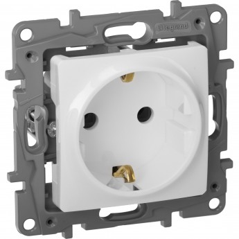 Розетка LEGRAND 2К+З немецкий стандарт 16 А 250 В Etika белый Розетка LEGRAND 2К+З немецкий стандарт 16 А 250 В Etika белый