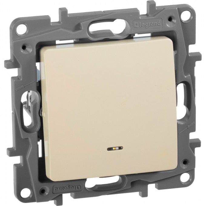 Выключатель/переключатель LEGRAND Etika Plus с подсветкой 10 A 250 В слоновая кость 672315