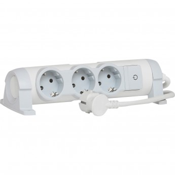 Многорозеточный блок LEGRAND 'Комфорт' 3 x 2К+З с кабелем длиной 3 м белый