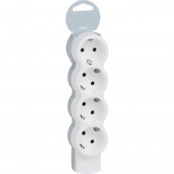 Многорозеточный блок LEGRAND 'Стандарт' 4 x 2К+З поставляется без кабеля белый