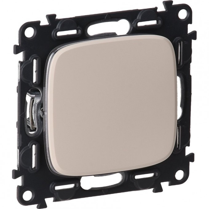 Переключатель LEGRAND Valena ALLURE 10АХ 250В с лицевой панелью безвинтовые зажимы слоновая кость 752806