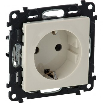 Силовая розетка LEGRAND Valena LIFE 2К+З 16А 250В с лицевой панелью винтовые зажимы слоновая кость