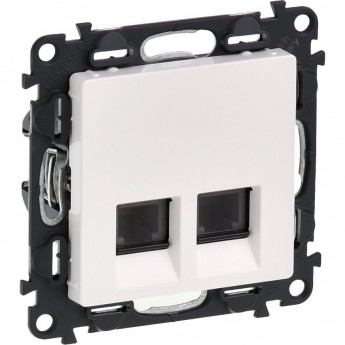 Телефонная розетка LEGRAND Valena LIFE RJ11 двойная с лицевой панелью белый Телефонная розетка LEGRAND Valena LIFE RJ11 двойная с лицевой панелью белый
