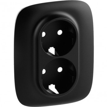 Лицевая панель LEGRAND Valena ALLURE для двойной силовой розетки 2х2К+З антрацит Лицевая панель LEGRAND Valena ALLURE для двойной силовой розетки 2х2К+З антрацит