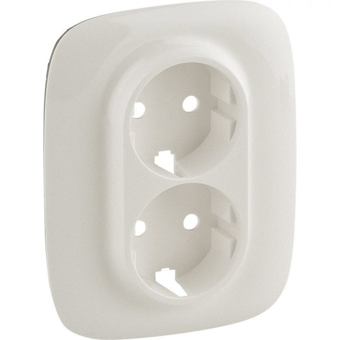 Лицевая панель LEGRAND Valena ALLURE для двойной силовой розетки 2х2К+З жемчуг 754959
