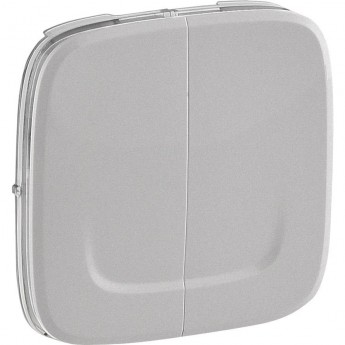 Лицевая панель LEGRAND Valena ALLURE MyHome Play Zigbee для радиоуправляющего устройства 2-канального ON-OFF алюминий