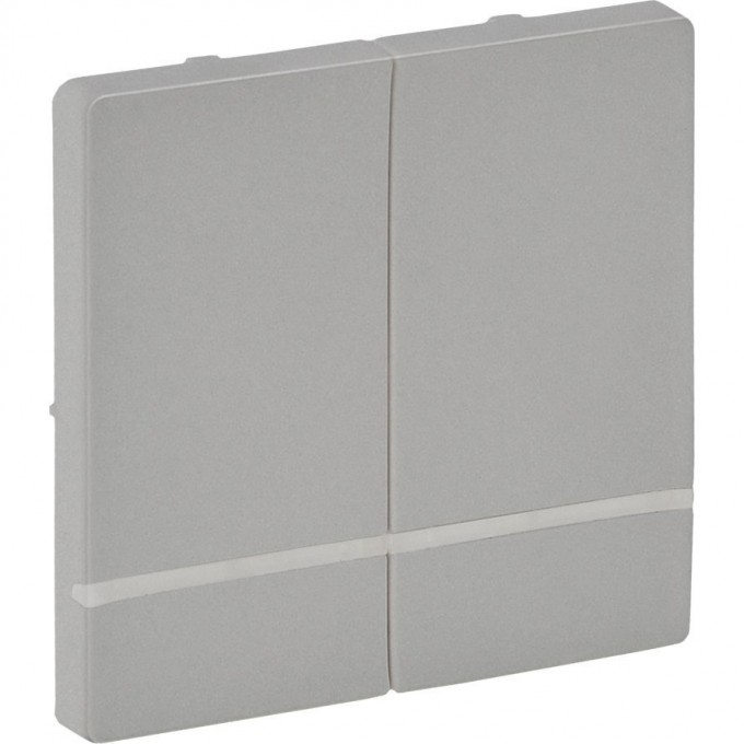 Лицевая панель LEGRAND Valena LIFE MyHome Play Zigbee для выключателя-радиоприемника 2-канального алюминий 754772