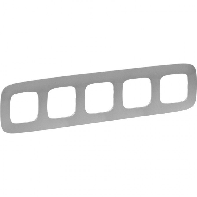 Рамка LEGRAND Valena ALLURE 5-постовая универсальная алюминий 754395