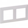 Рамка LEGRAND Valena LIFE "Белая", 2-постовая универсальная, белая 754002
