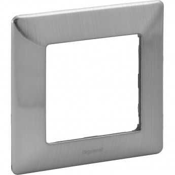 Рамка LEGRAND Valena LIFE "Сталь", 1-постовая универсальная, нержавеющая сталь Рамка LEGRAND Valena LIFE "Сталь", 1-постовая универсальная, нержавеющая сталь
