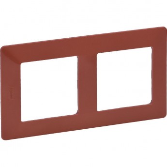 Рамка LEGRAND Valena LIFE "Терракота", 2-постовая универсальная, красный Рамка LEGRAND Valena LIFE "Терракота", 2-постовая универсальная, красный
