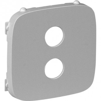 Лицевая панель LEGRAND Valena ALLURE для аудиорозетки "банан" одиночной алюминий