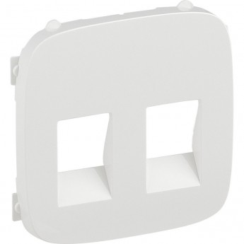 Лицевая панель LEGRAND Valena ALLURE для аудиорозетки с пружинными зажимами двойной белый Лицевая панель LEGRAND Valena ALLURE для аудиорозетки с пружинными зажимами двойной белый