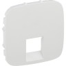 Лицевая панель LEGRAND Valena ALLURE для одиночных телефонных/информационных розеток белая 755415
