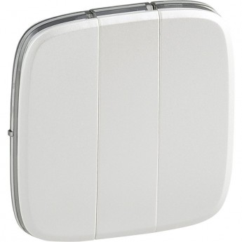 Лицевая панель LEGRAND Valena ALLURE для выключателя трехклавишного жемчуг Лицевая панель LEGRAND Valena ALLURE для выключателя трехклавишного жемчуг