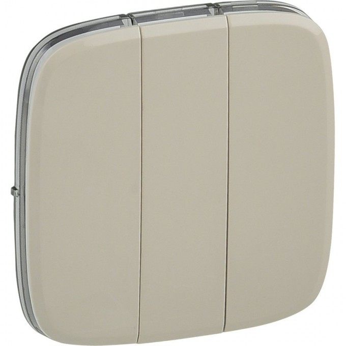 Лицевая панель LEGRAND Valena ALLURE для выключателя трехклавишного слоновая кость 755036