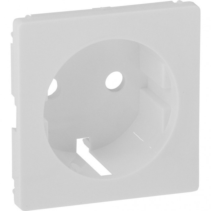 Лицевая панель LEGRAND Valena LIFE для силовой розетки 2К+З с зажимами 6кв.мм белая 755250