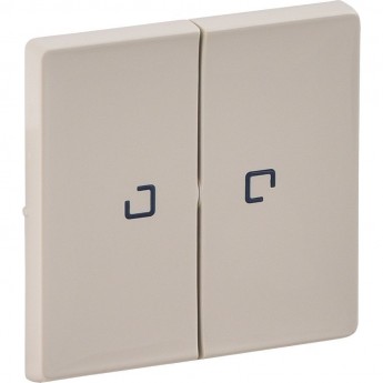 Лицевая панель LEGRAND Valena LIFE для выключателя двухклавишного с подсветкой слоновая кость Лицевая панель LEGRAND Valena LIFE для выключателя двухклавишного с подсветкой слоновая кость