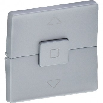 Лицевая панель LEGRAND Valena LIFE для выключателя жалюзи и рольставней алюминий Лицевая панель LEGRAND Valena LIFE для выключателя жалюзи и рольставней алюминий